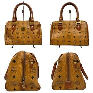 MCM Boston Bag Visetos Brown